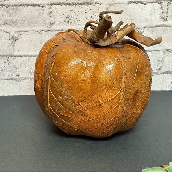 Pumpkins Lot Of 4 Holiday Decor Thanksgiving Fall Decorations - Picture 3 of 9